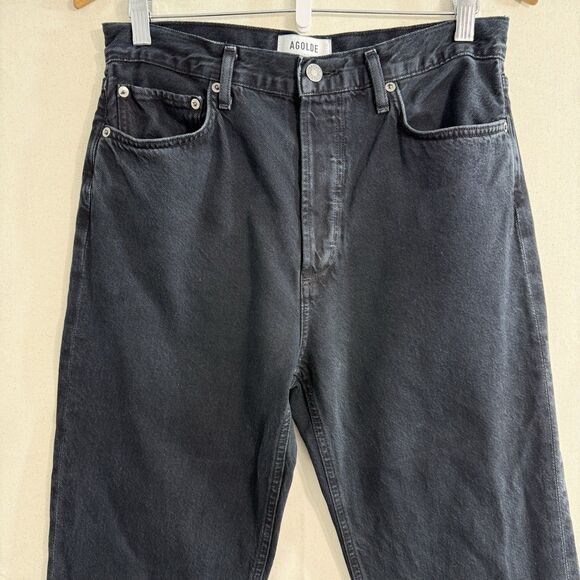 AGOLDE 90's High Rise Straight Black Jeans Womens Size 29 X 29 - Picture 8 of 12